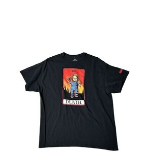Chucky‎ Death Tarot Card Graphic Tee Horror Movie T-Shirt XL